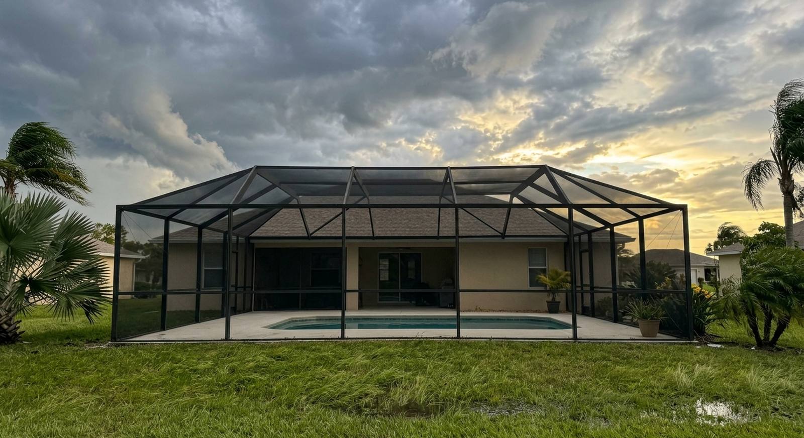 How to prepare your pool cage for a hurricane in Sarasota, FL